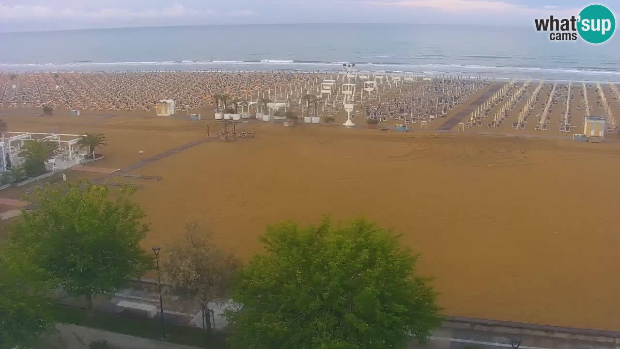 Webcam en vivo playa Bibione – vista desde Ashanti ApartHotel