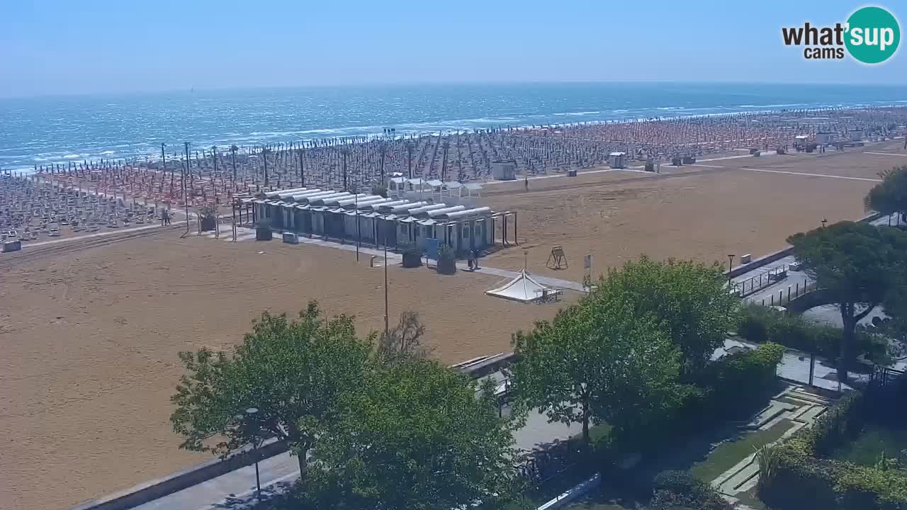 Webcam en direct plage de Bibione – vue depuis Ashanti ApartHotel