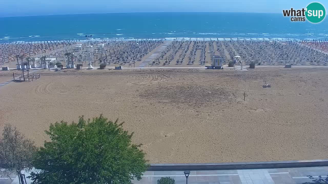 Webcam en direct plage de Bibione – vue depuis Ashanti ApartHotel