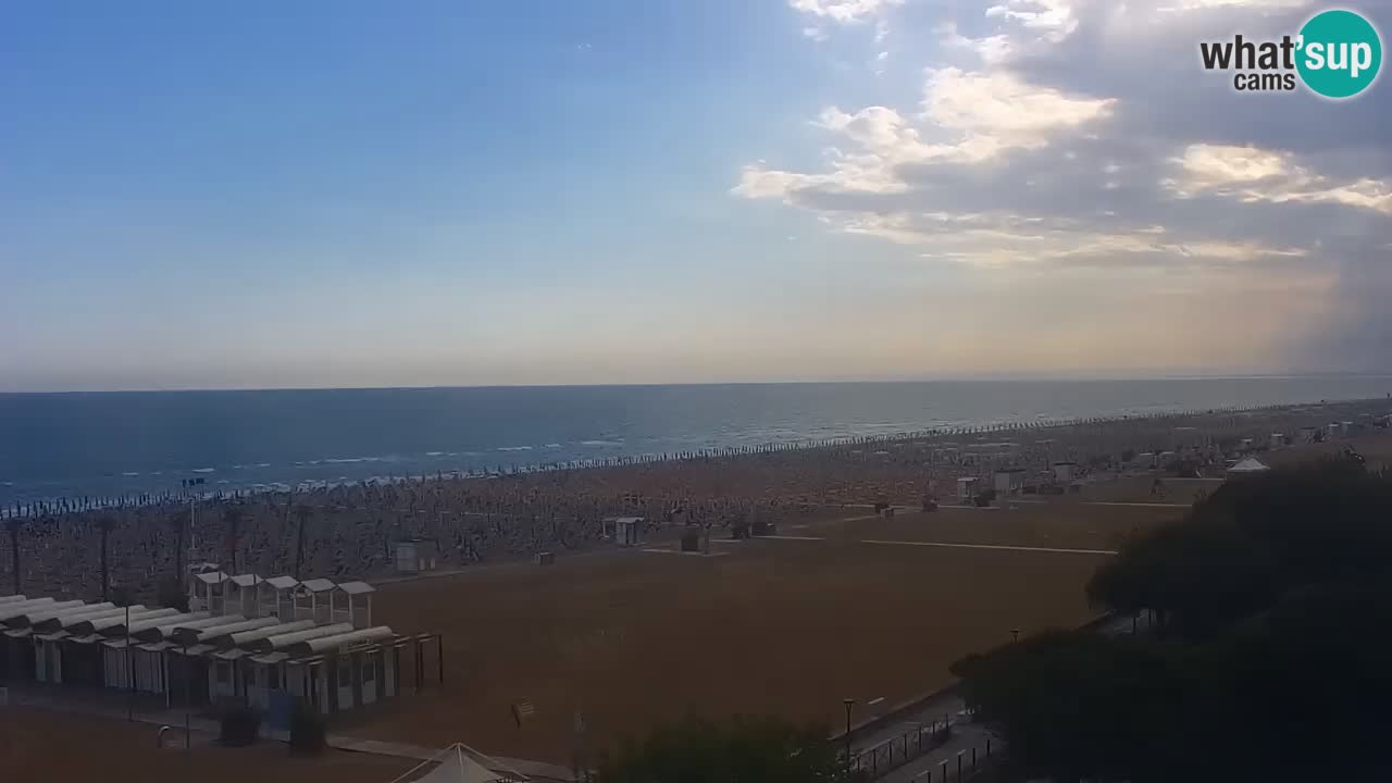 Spletna kamera Bibione plaža – pogled iz Ashanti ApartHotela