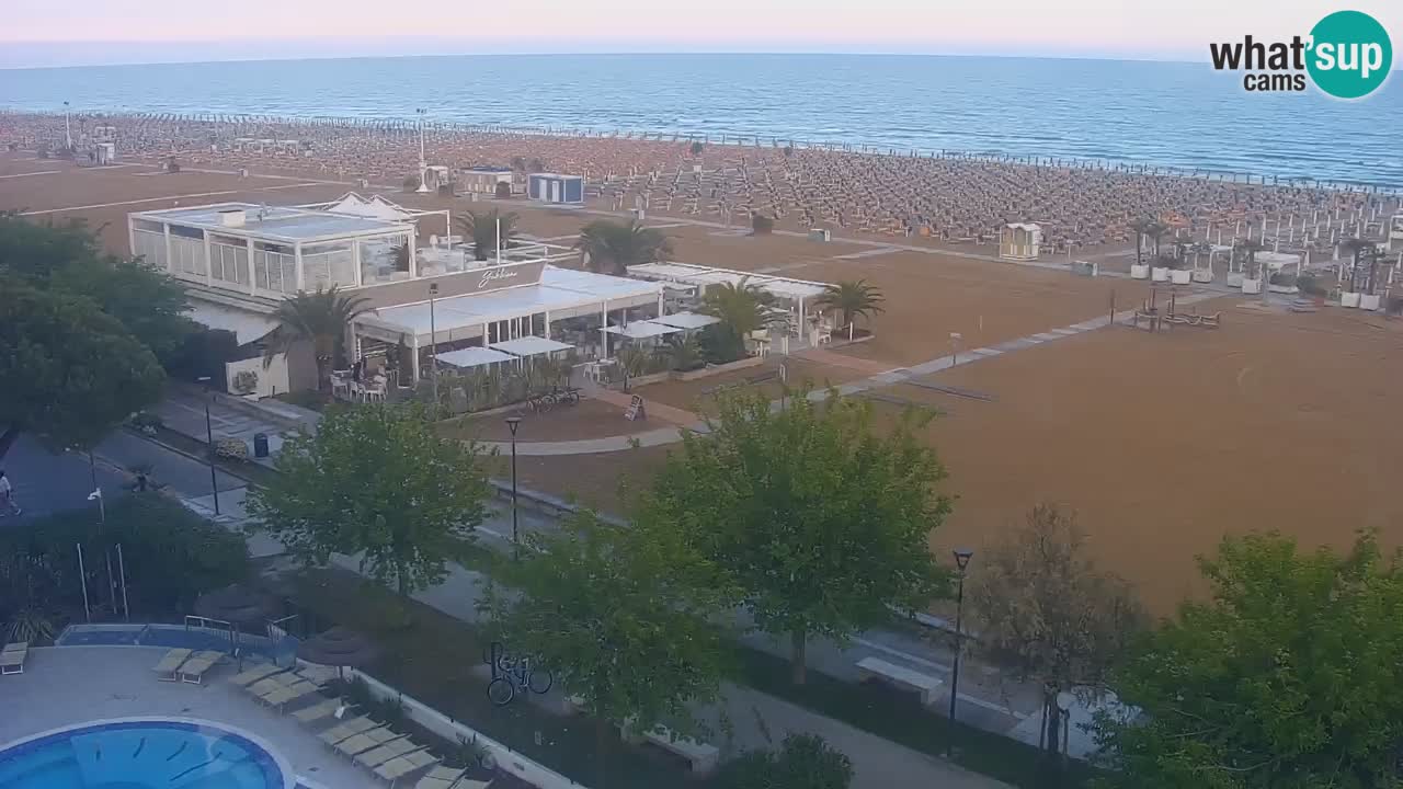 Web kamera Bibione plaža – pogled sa Ashanti ApartHotela