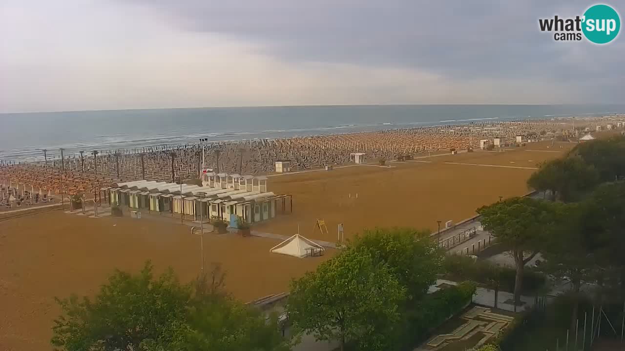 Webcam en direct plage de Bibione – vue depuis Ashanti ApartHotel