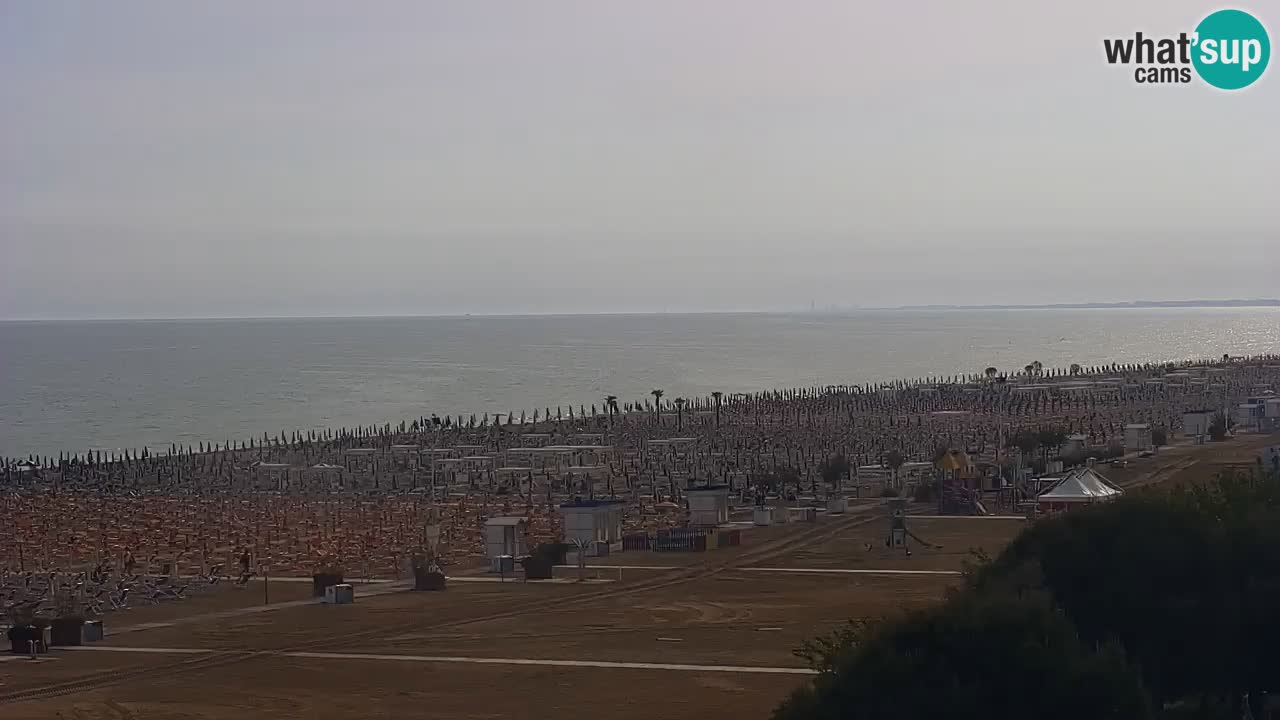 Webcam en direct plage de Bibione – vue depuis Ashanti ApartHotel