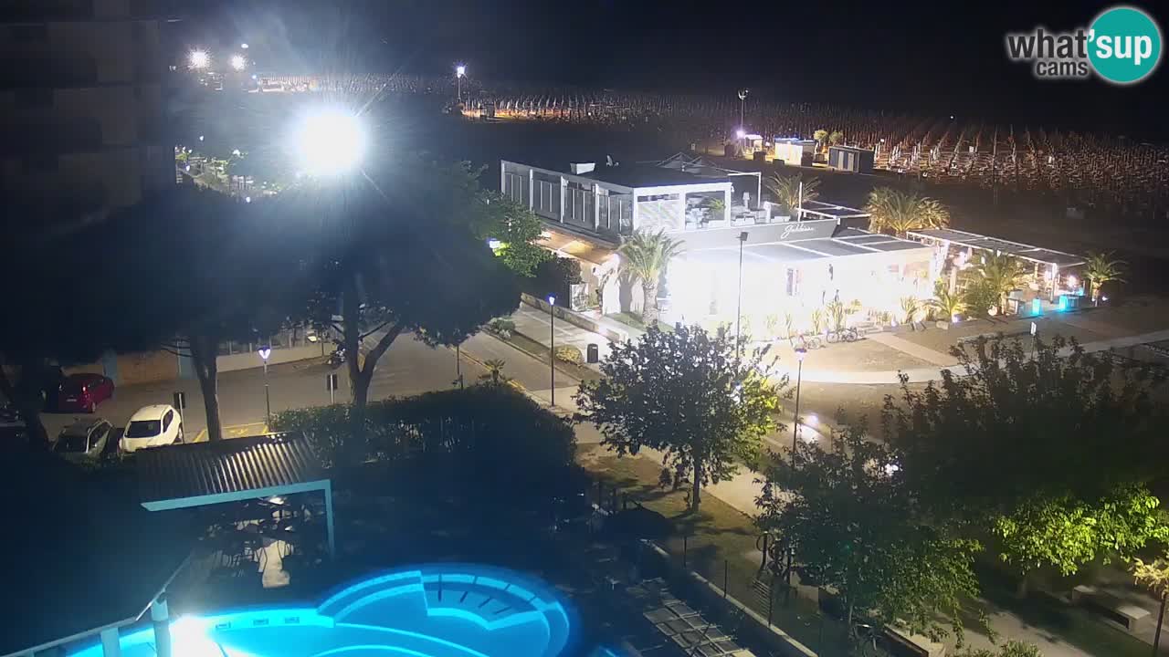 Webcam en direct plage de Bibione – vue depuis Ashanti ApartHotel