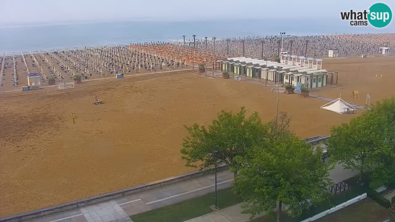 Webcam en direct plage de Bibione – vue depuis Ashanti ApartHotel