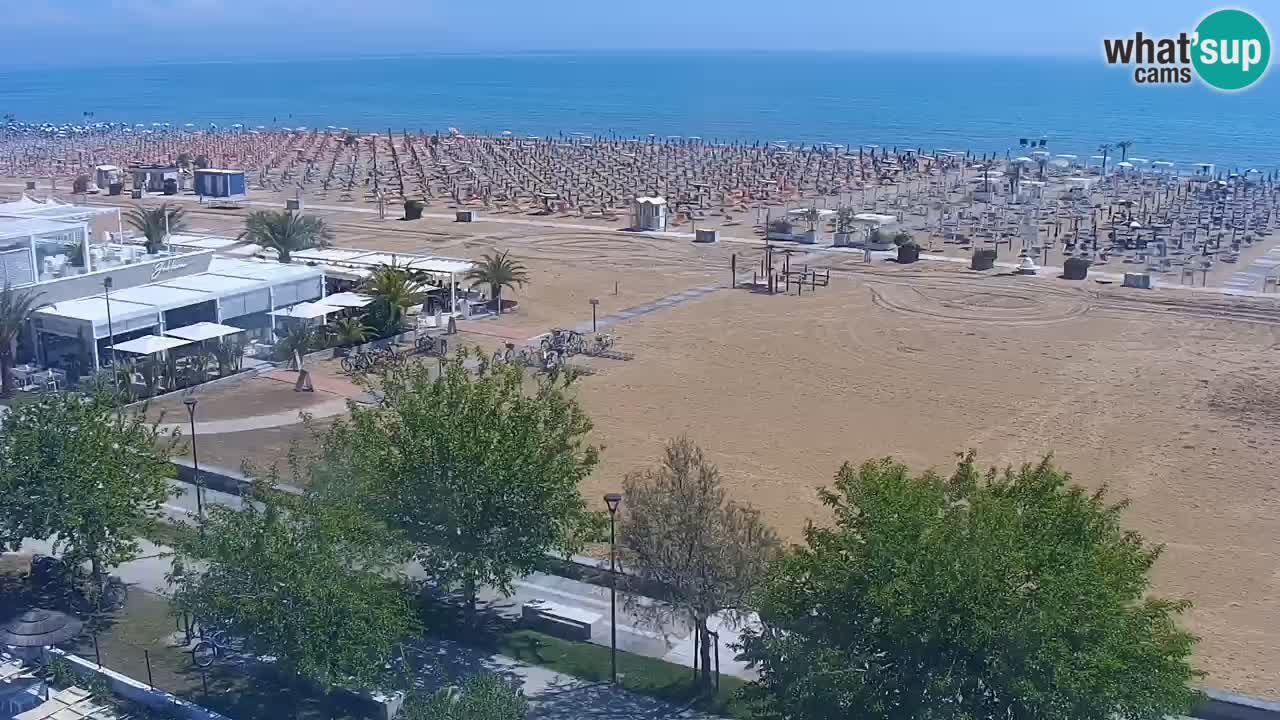 Webcam en direct plage de Bibione – vue depuis Ashanti ApartHotel