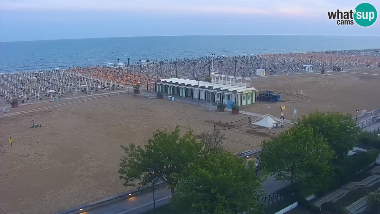Webcam en direct plage de Bibione – vue depuis Ashanti ApartHotel
