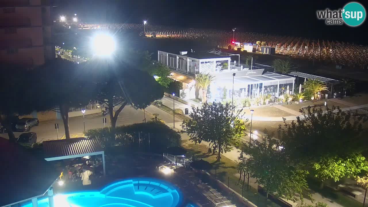 Webcam en direct plage de Bibione – vue depuis Ashanti ApartHotel