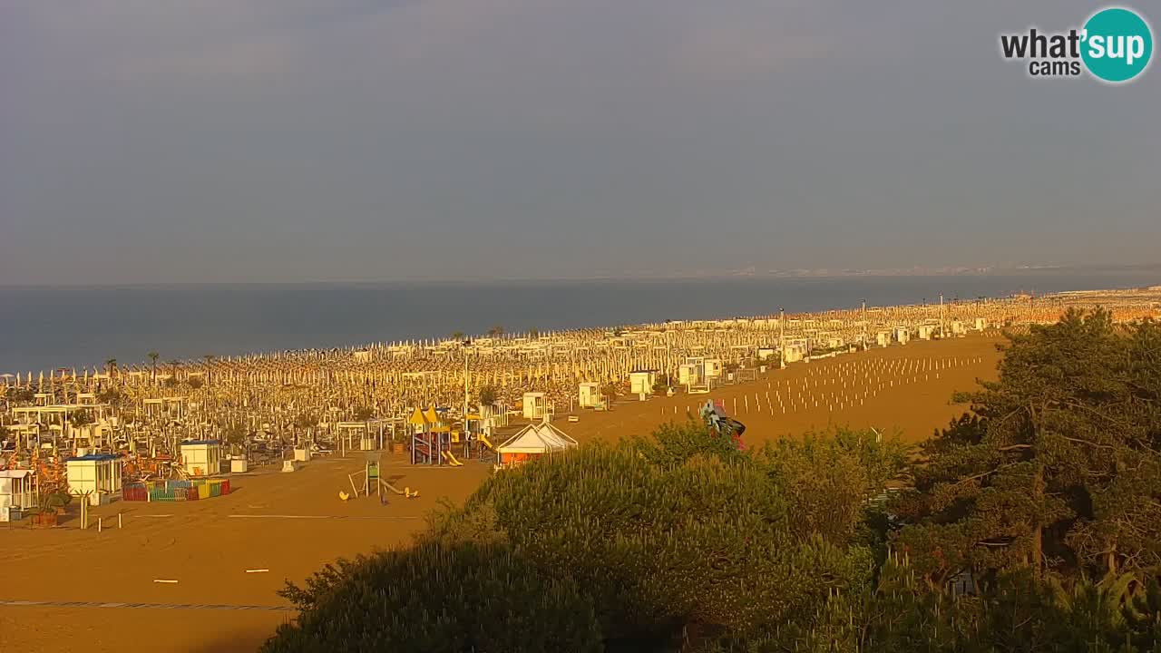 Webcam en direct plage de Bibione – vue depuis Ashanti ApartHotel