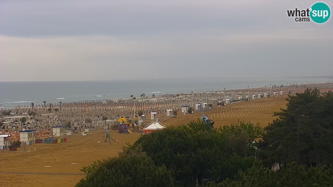Webcam en vivo playa Bibione – vista desde Ashanti ApartHotel