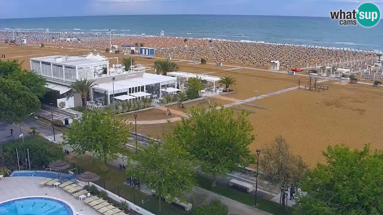 Webcam en vivo playa Bibione – vista desde Ashanti ApartHotel