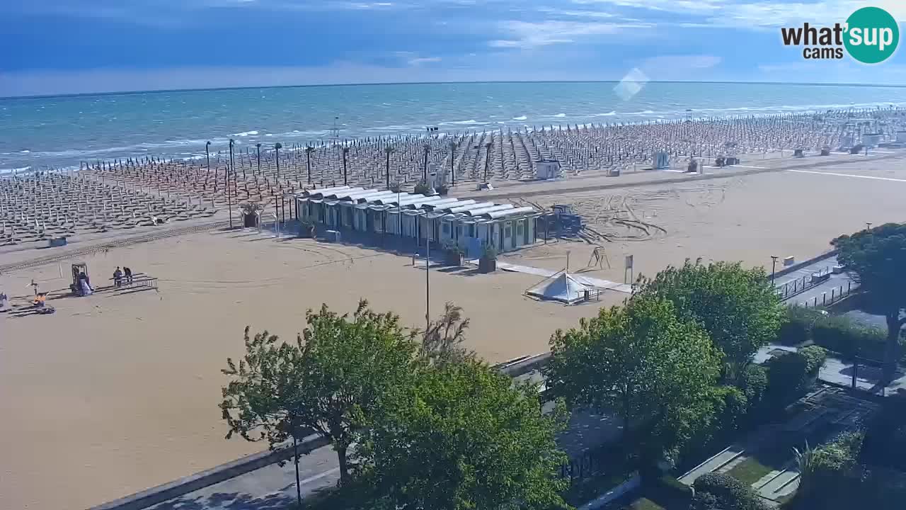 Webcam en vivo playa Bibione – vista desde Ashanti ApartHotel
