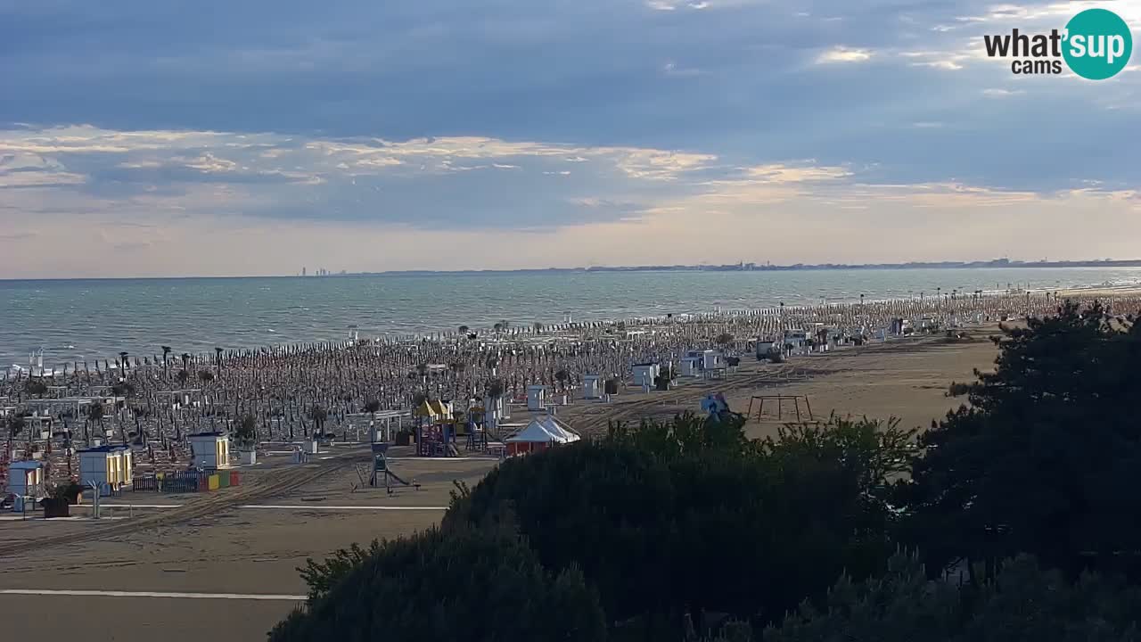 Webcam en vivo playa Bibione – vista desde Ashanti ApartHotel