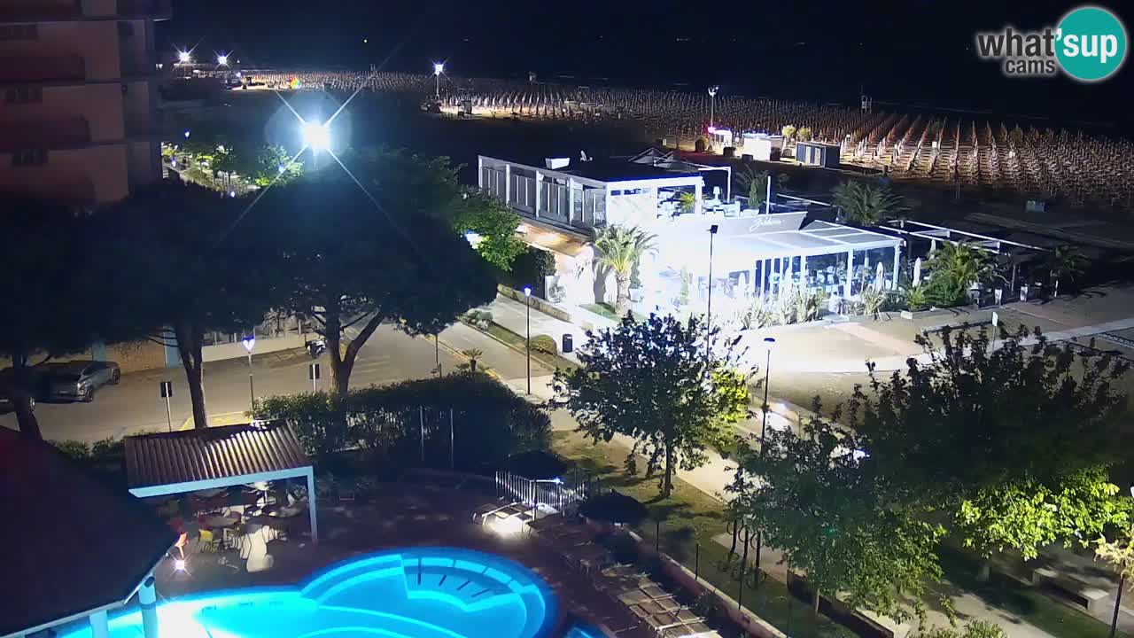 Webcam en direct plage de Bibione – vue depuis Ashanti ApartHotel