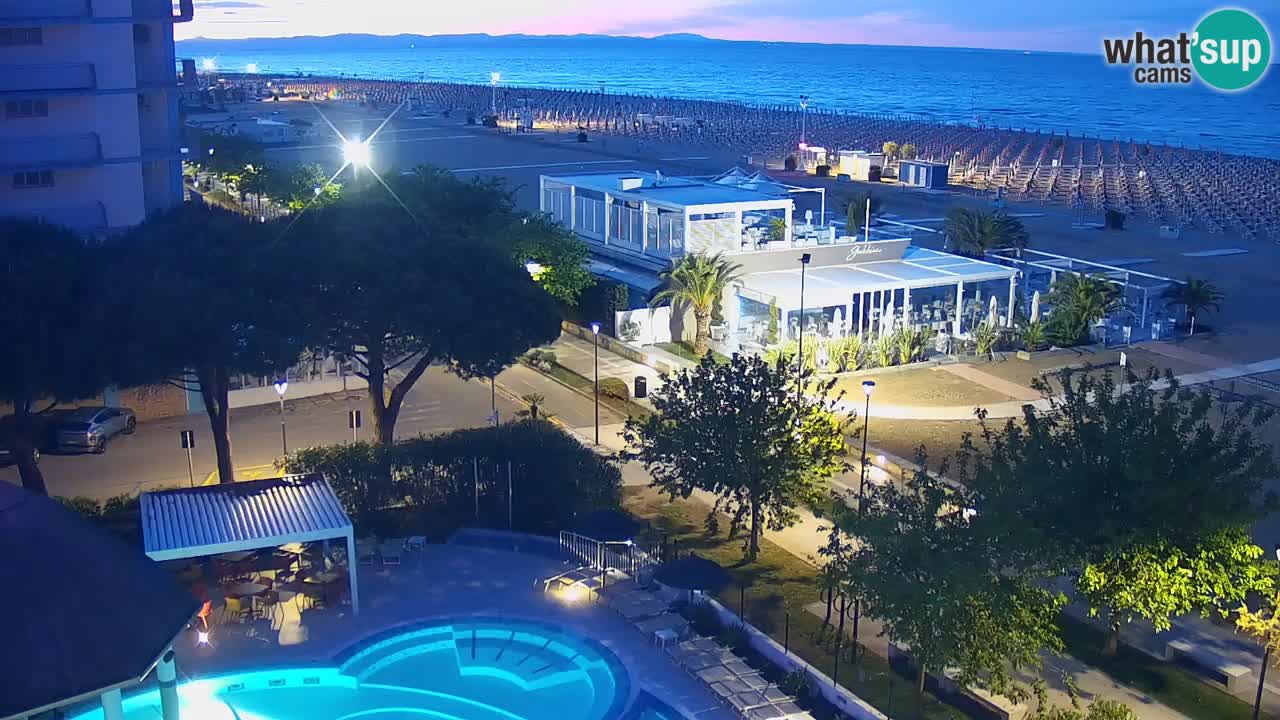 Webcam en vivo playa Bibione – vista desde Ashanti ApartHotel