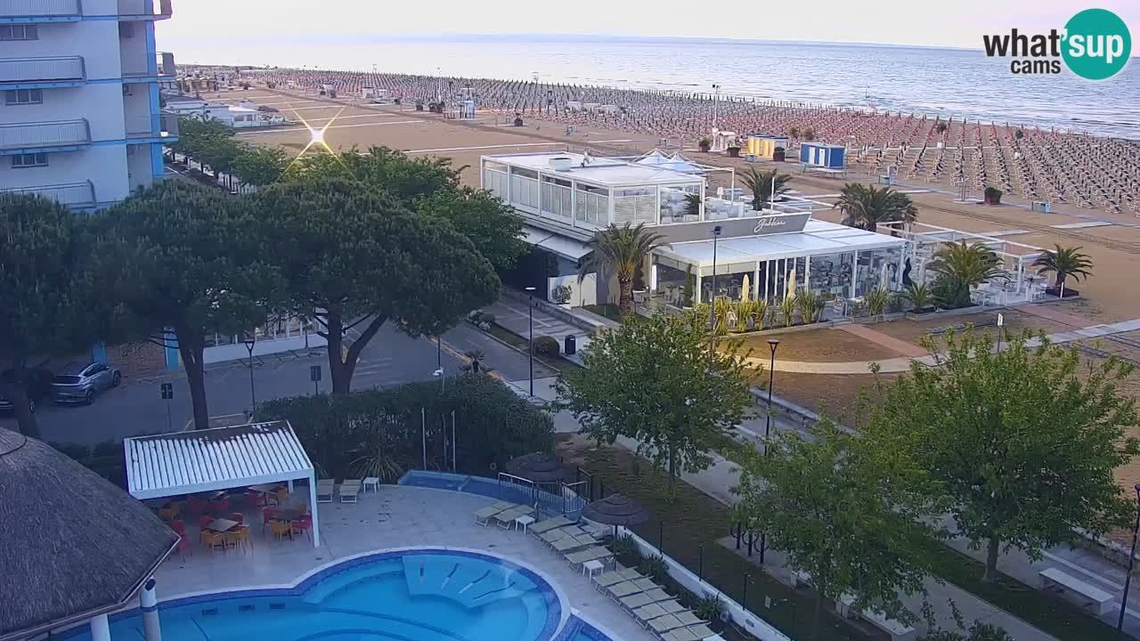 Webcam en direct plage de Bibione – vue depuis Ashanti ApartHotel