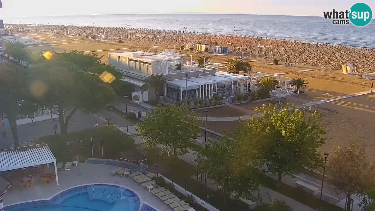 Web kamera Bibione plaža – pogled sa Ashanti ApartHotela