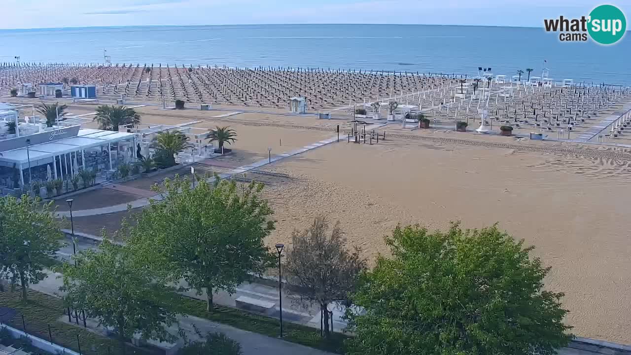 Webcam en vivo playa Bibione – vista desde Ashanti ApartHotel