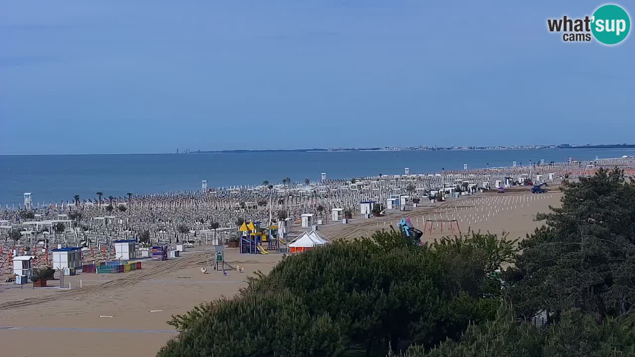 Web kamera Bibione plaža – pogled sa Ashanti ApartHotela