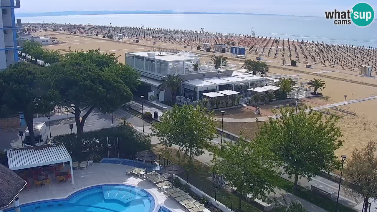 Web kamera Bibione plaža – pogled sa Ashanti ApartHotela
