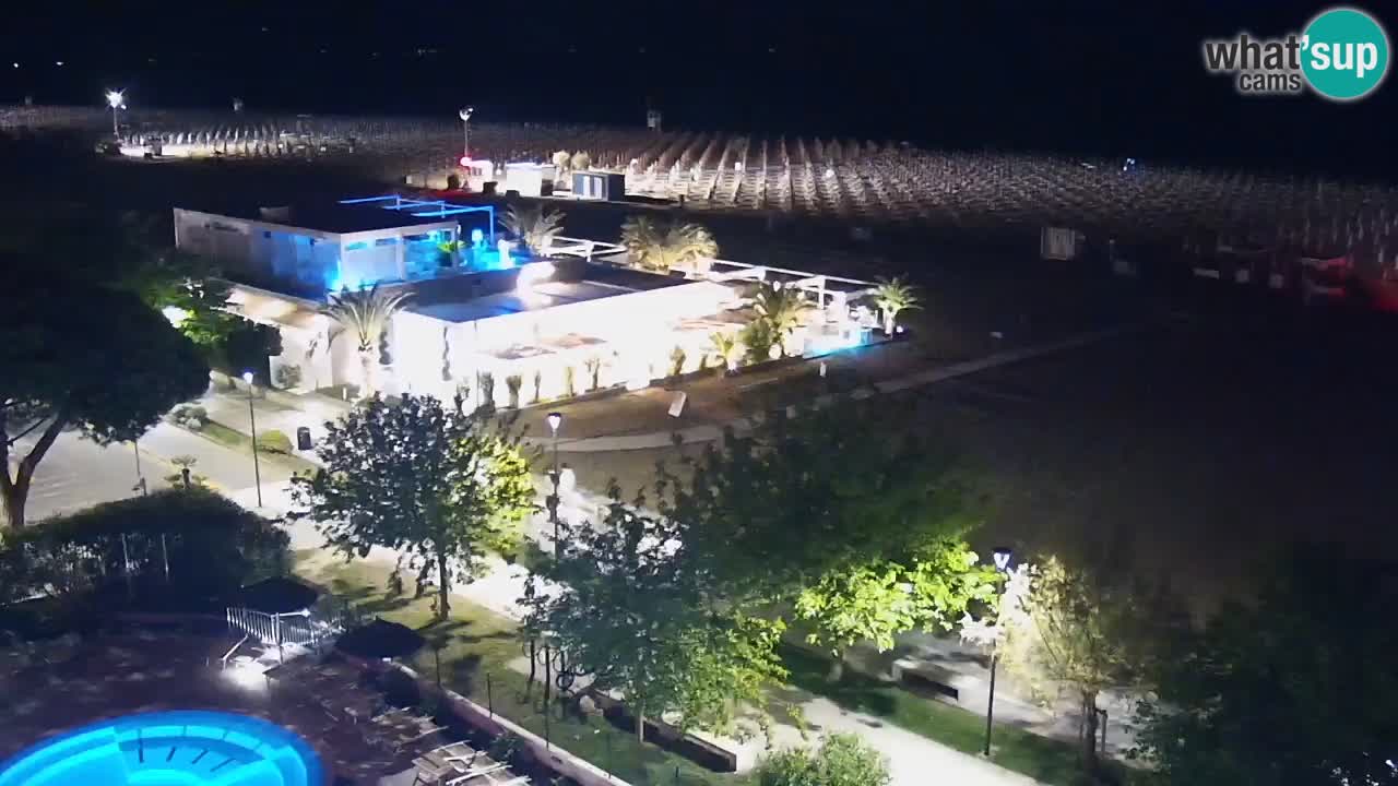 Web kamera Bibione plaža – pogled sa Ashanti ApartHotela