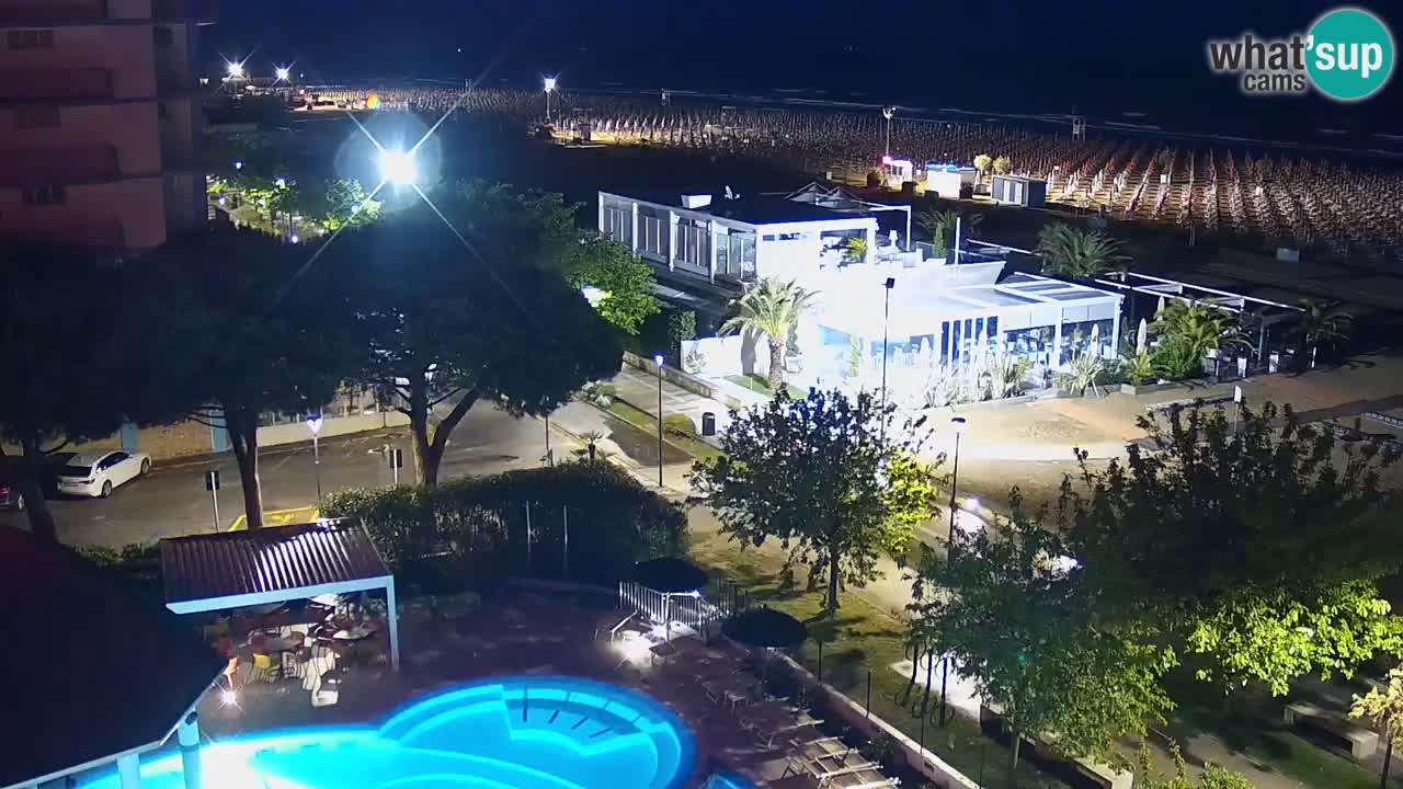 Webcam en vivo playa Bibione – vista desde Ashanti ApartHotel