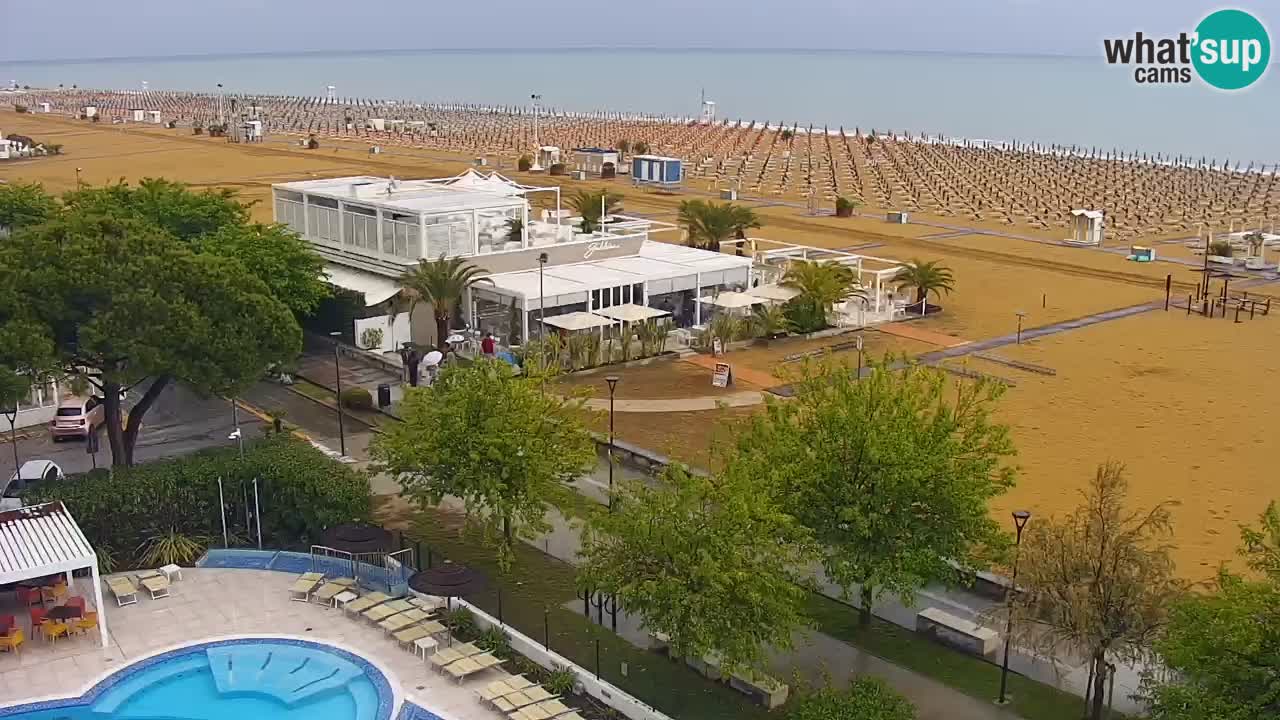 Webcam en direct plage de Bibione – vue depuis Ashanti ApartHotel