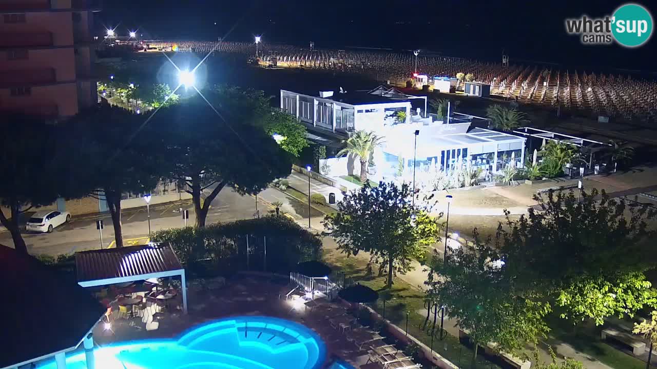 Web kamera Bibione plaža – pogled sa Ashanti ApartHotela