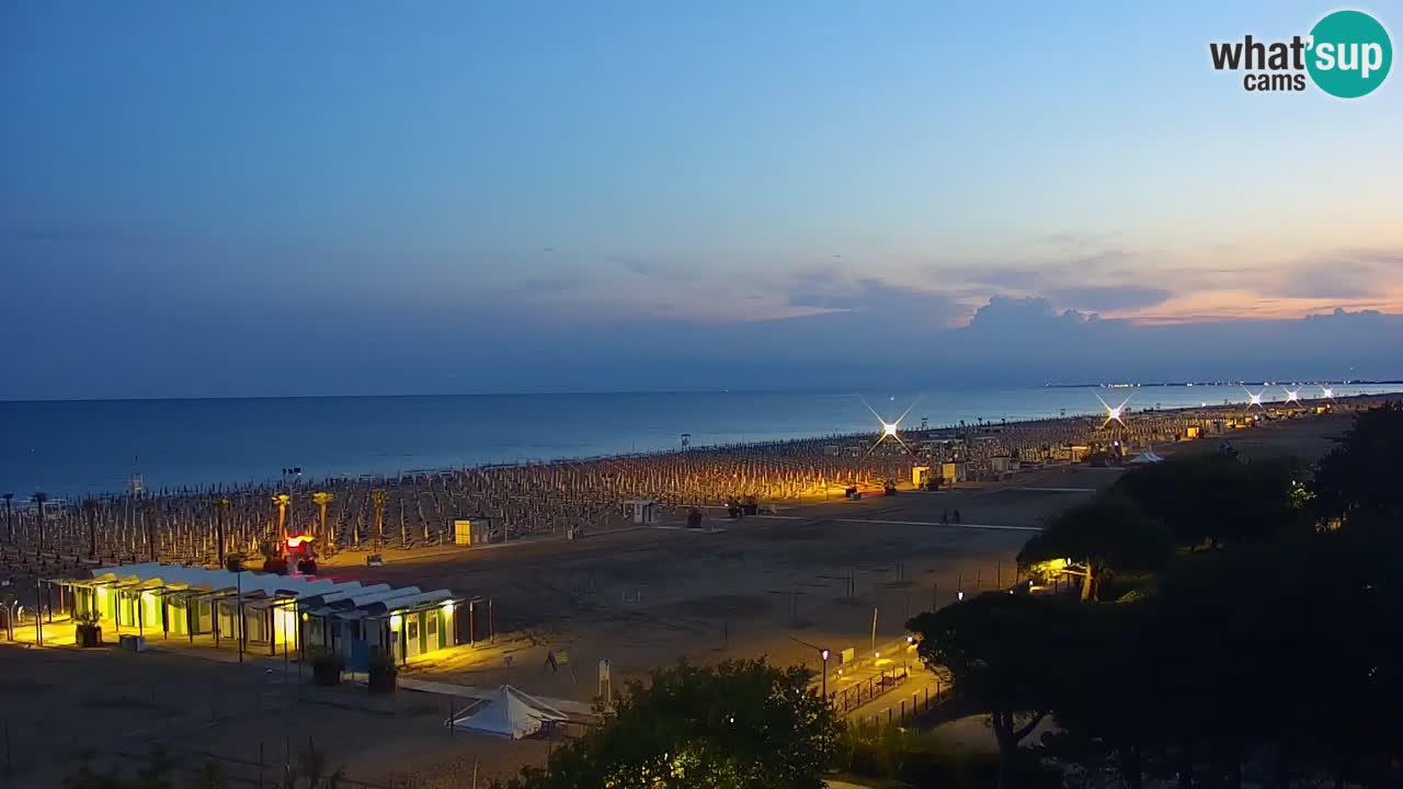 Webcam en direct plage de Bibione – vue depuis Ashanti ApartHotel