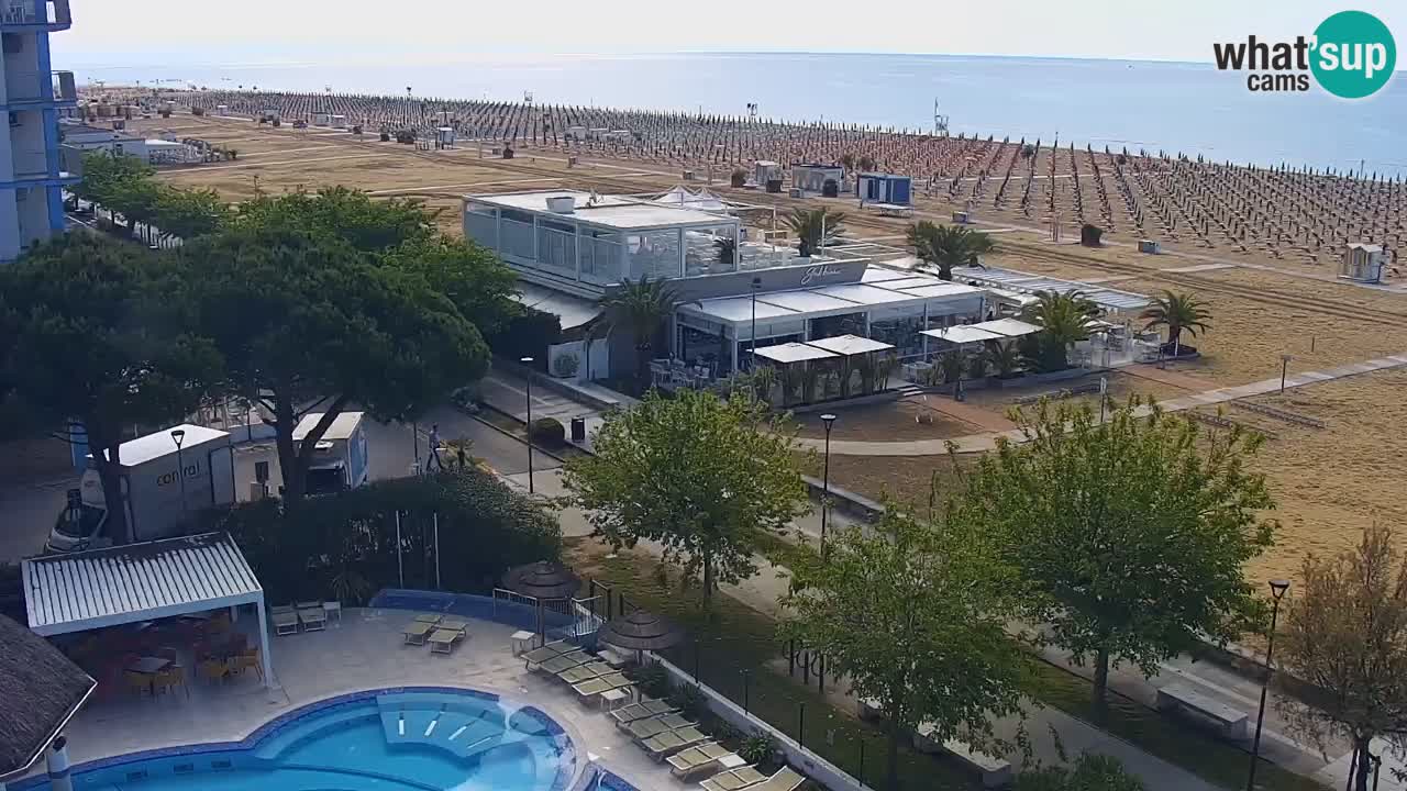 Webcam en vivo playa Bibione – vista desde Ashanti ApartHotel