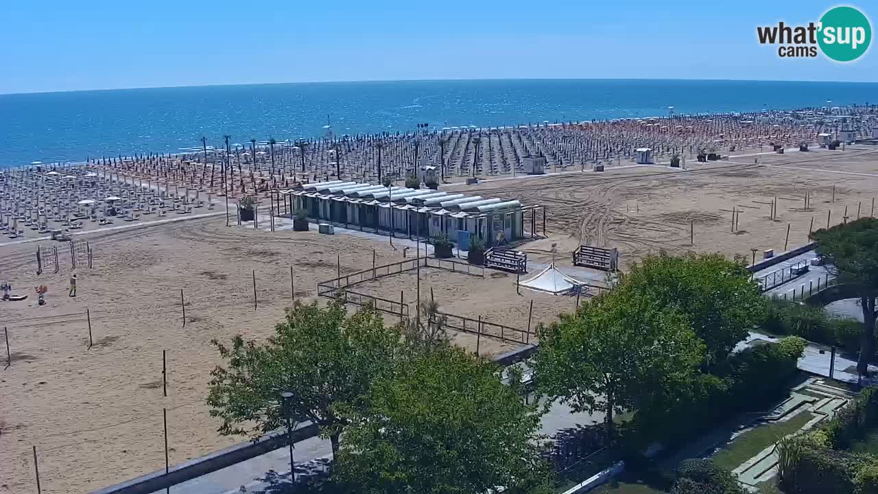 Webcam en direct plage de Bibione – vue depuis Ashanti ApartHotel