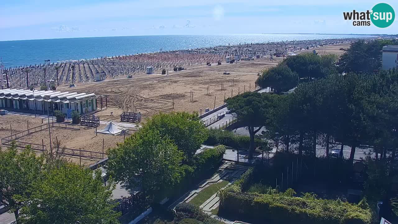 Webcam en vivo playa Bibione – vista desde Ashanti ApartHotel
