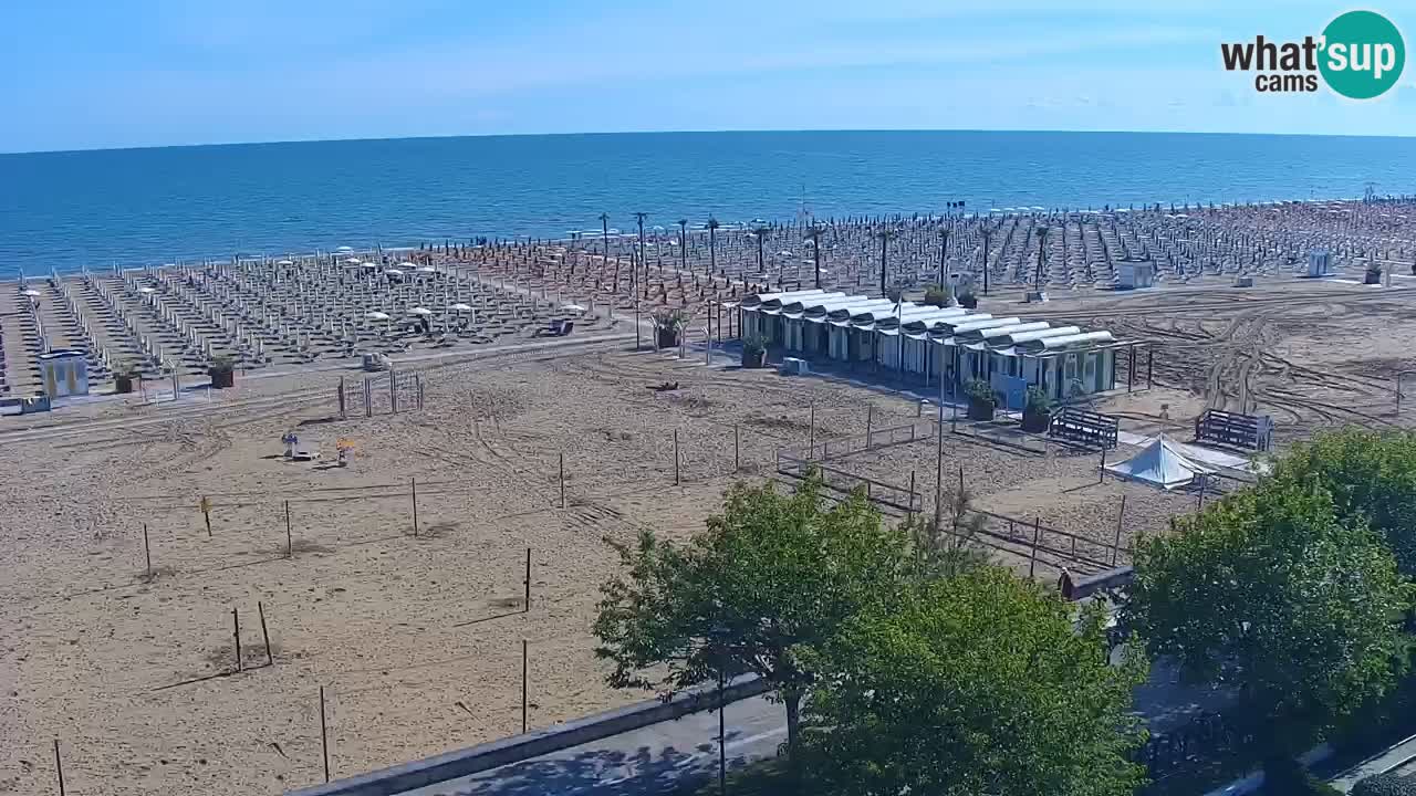 Web kamera Bibione plaža – pogled sa Ashanti ApartHotela