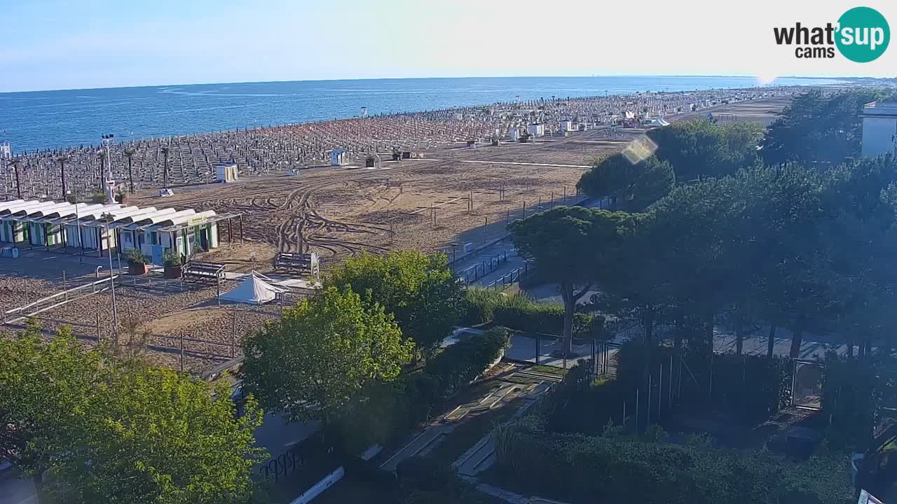 Webcam en vivo playa Bibione – vista desde Ashanti ApartHotel