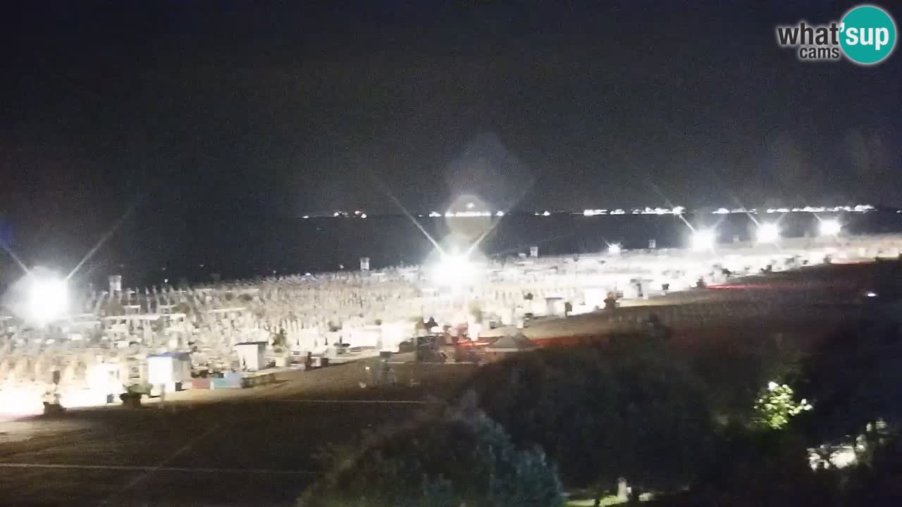 Webcam en direct plage de Bibione – vue depuis Ashanti ApartHotel