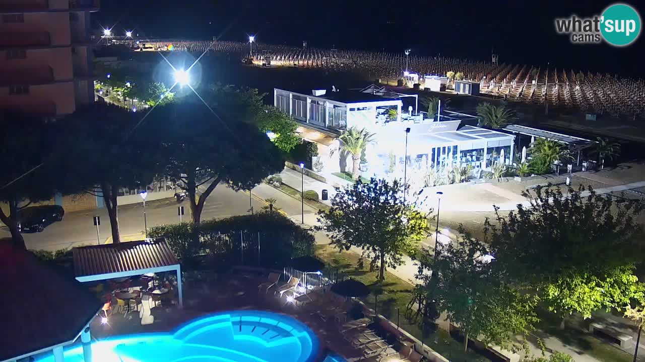 Webcam en direct plage de Bibione – vue depuis Ashanti ApartHotel