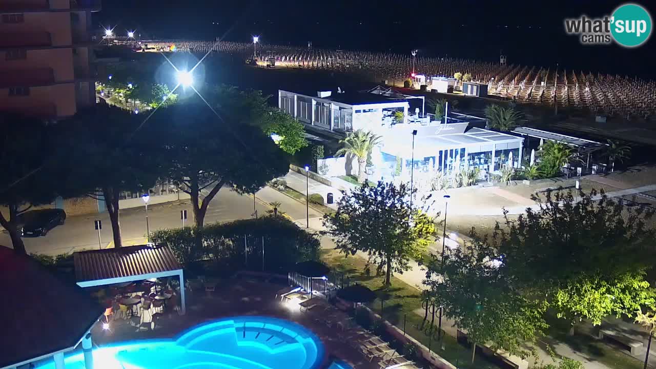 Webcam en vivo playa Bibione – vista desde Ashanti ApartHotel