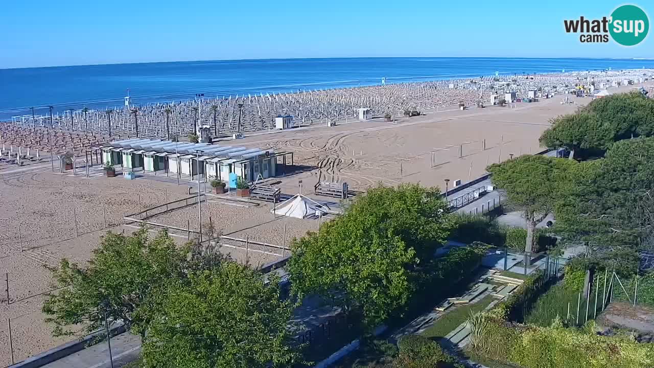Web kamera Bibione plaža – pogled sa Ashanti ApartHotela