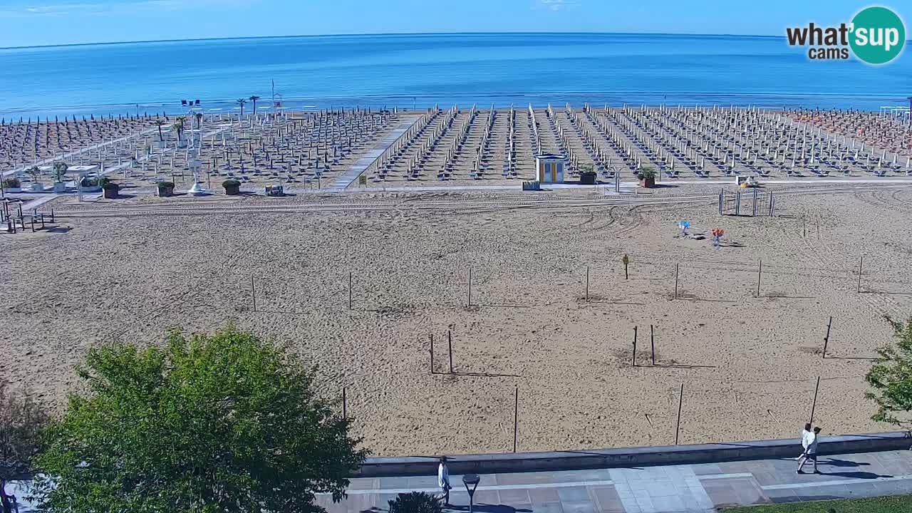 Spletna kamera Bibione plaža – pogled iz Ashanti ApartHotela