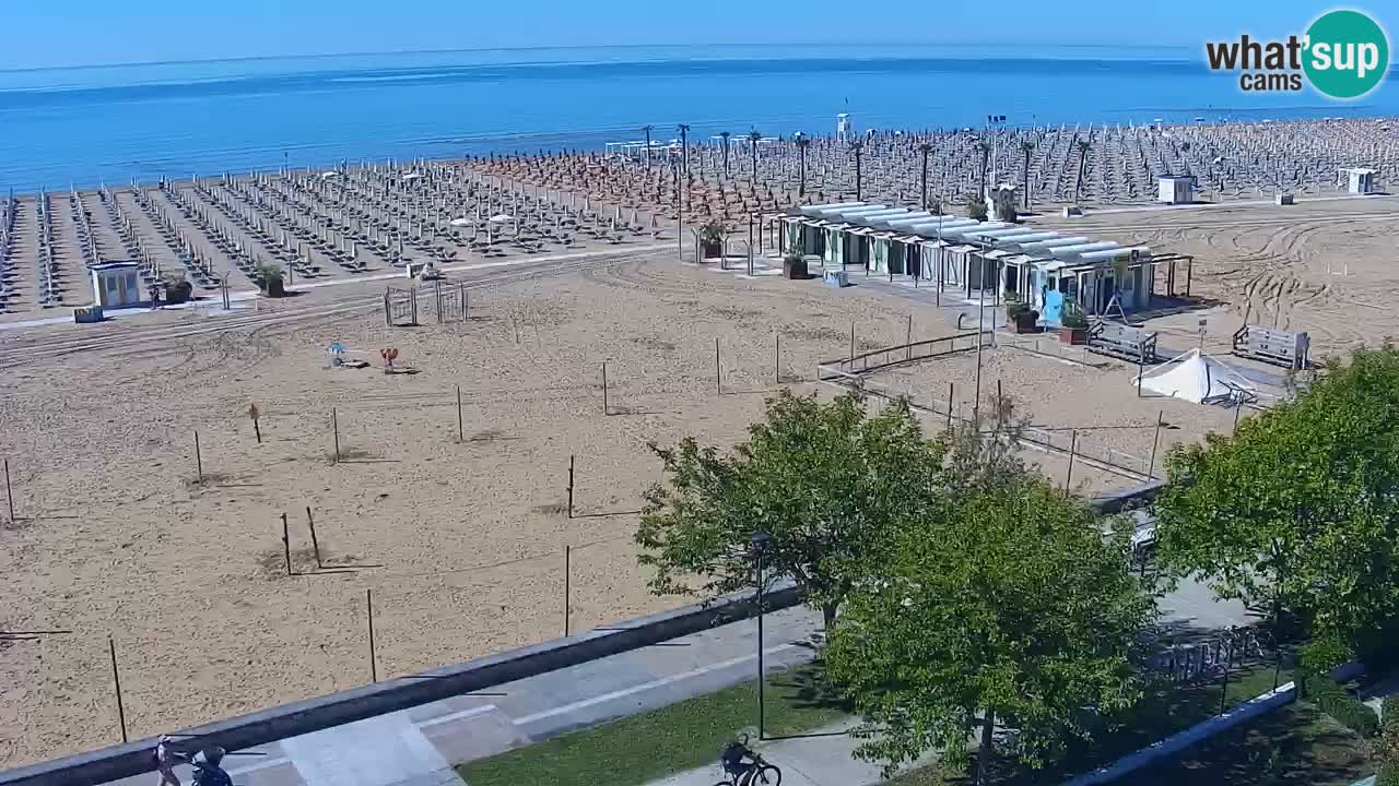 Web kamera Bibione plaža – pogled sa Ashanti ApartHotela