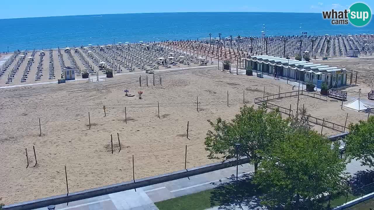 Webcam en direct plage de Bibione – vue depuis Ashanti ApartHotel
