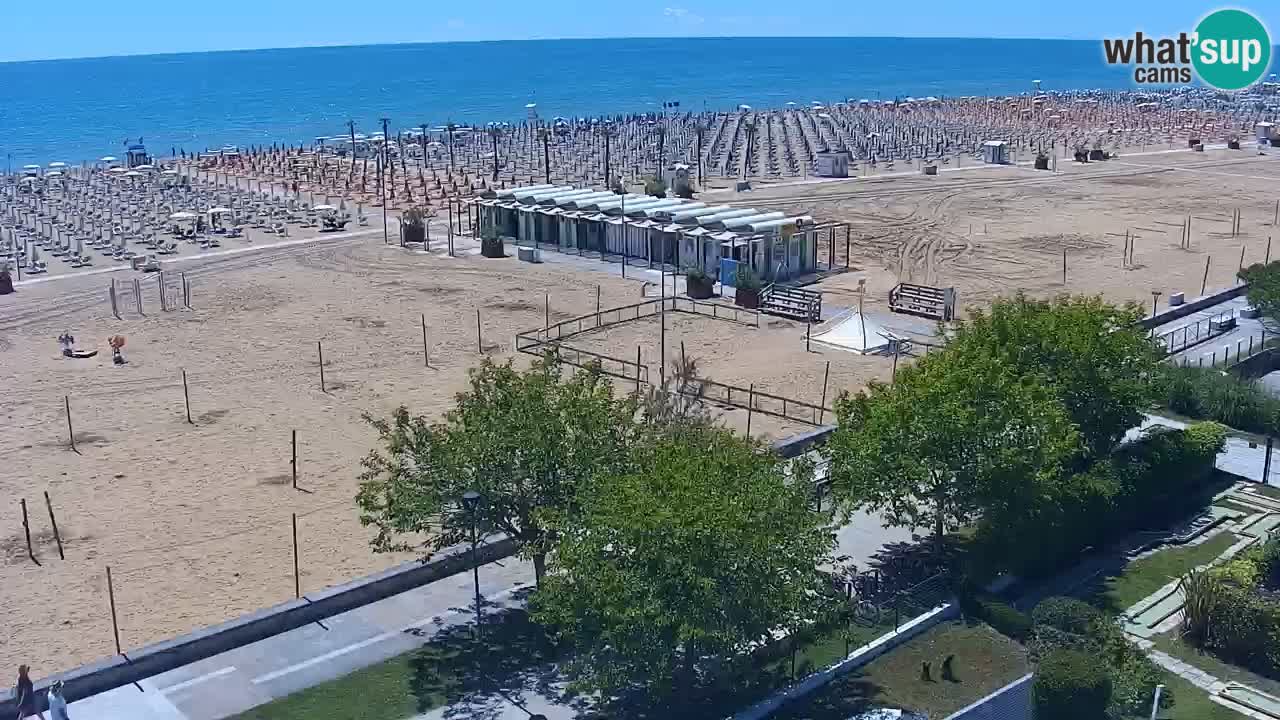 Webcam en direct plage de Bibione – vue depuis Ashanti ApartHotel