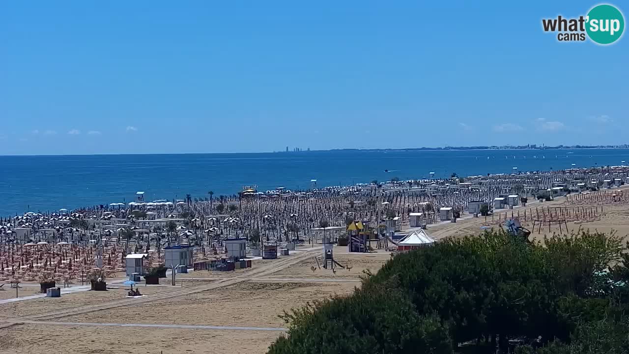 Web kamera Bibione plaža – pogled sa Ashanti ApartHotela