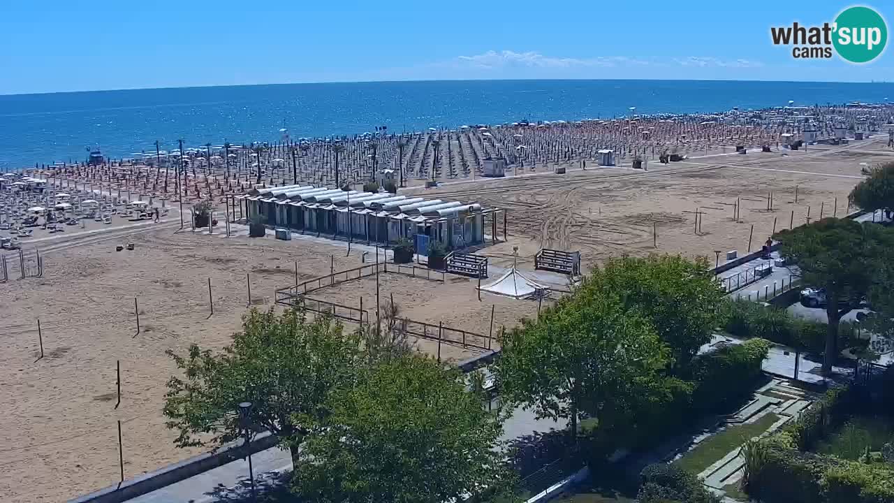 Web kamera Bibione plaža – pogled sa Ashanti ApartHotela