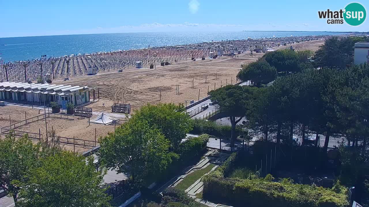 Webcam en vivo playa Bibione – vista desde Ashanti ApartHotel