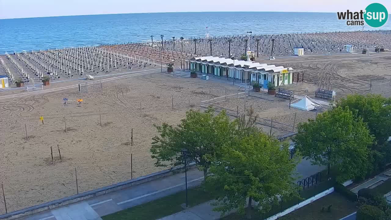 Webcam en direct plage de Bibione – vue depuis Ashanti ApartHotel