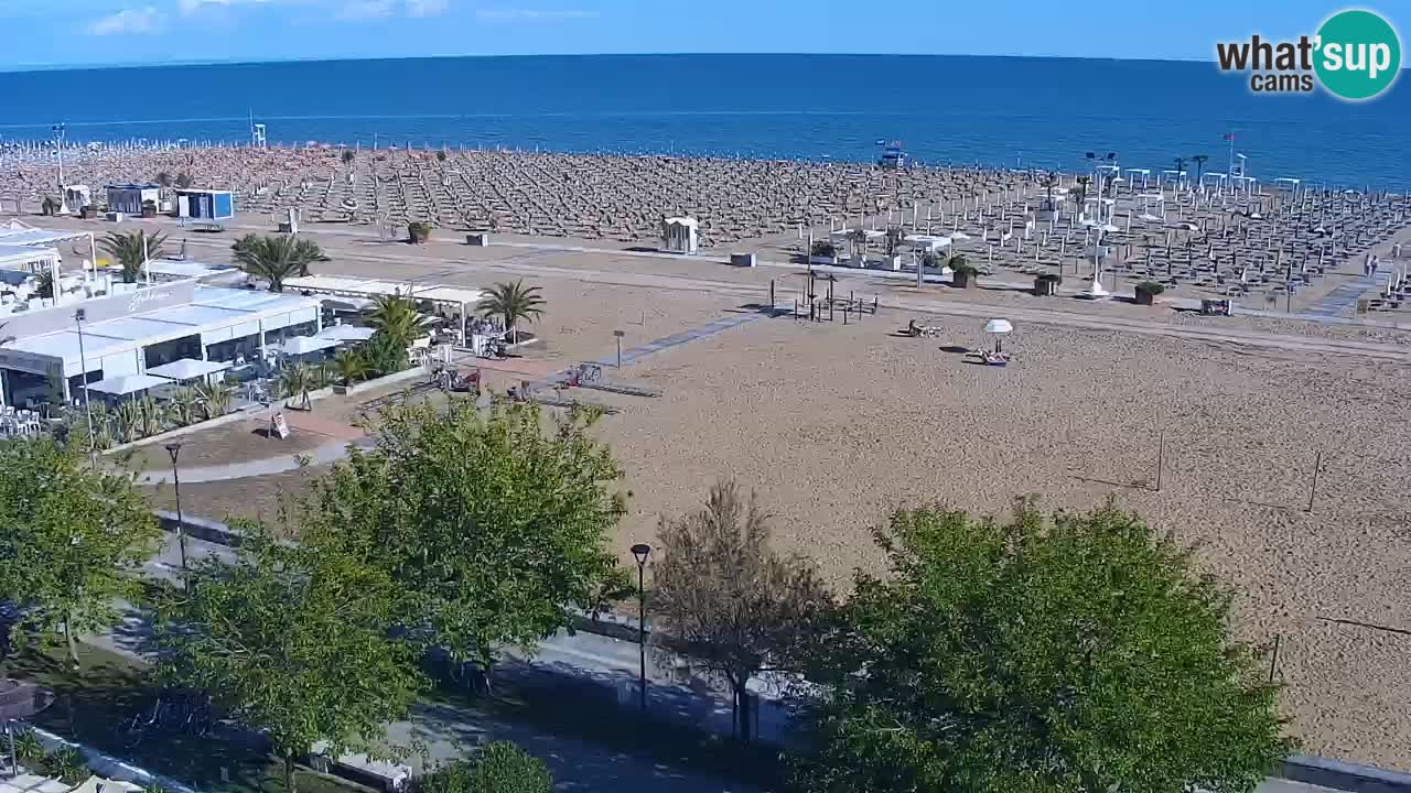 Webcam en direct plage de Bibione – vue depuis Ashanti ApartHotel