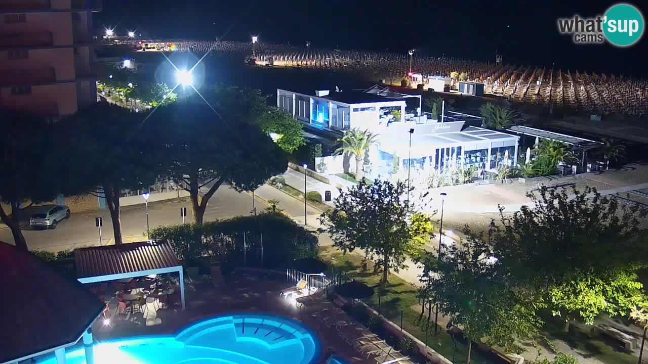 Web kamera Bibione plaža – pogled sa Ashanti ApartHotela