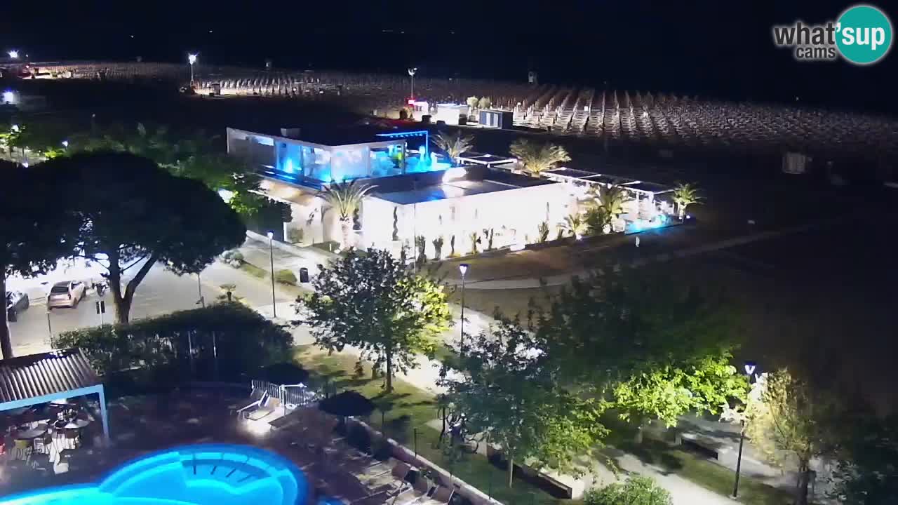 Webcam en direct plage de Bibione – vue depuis Ashanti ApartHotel
