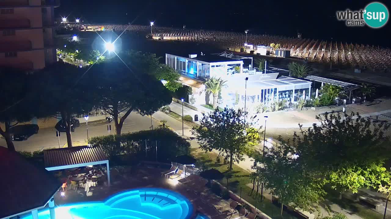 Webcam en vivo playa Bibione – vista desde Ashanti ApartHotel